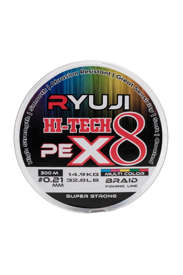 Ryuji Hi-Tech X8 300m Multi Color İp Misina